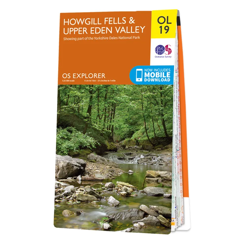 OS Explorer Map OL19 - Howgill Fells and Upper Eden Valley